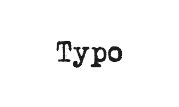 Typo Gift Card